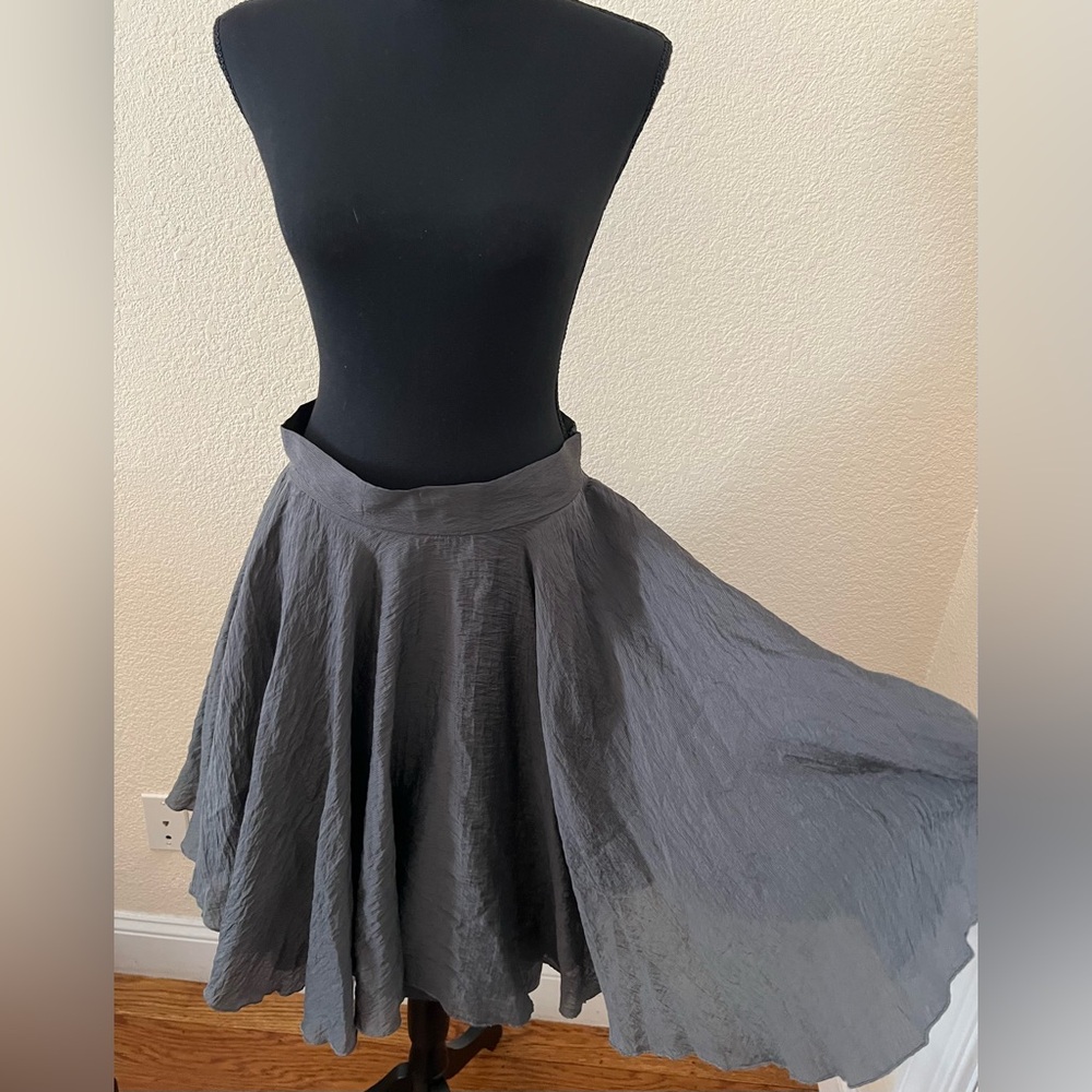 Ioanna Kourbela Gray Full Skirt Size Small - Picture 6 of 16